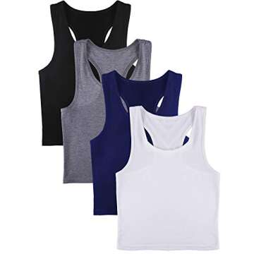 Boao Women’s 4 Pack Crop Tank Tops for Every Occasion