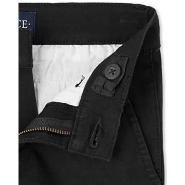 Boys Skinny Chino Pants - Stylish Comfort in Black