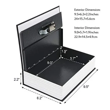 Diversion Book Safe with Combination Lock and Hidden Lock