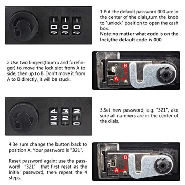 Diversion Book Safe with Combination Lock and Hidden Lock
