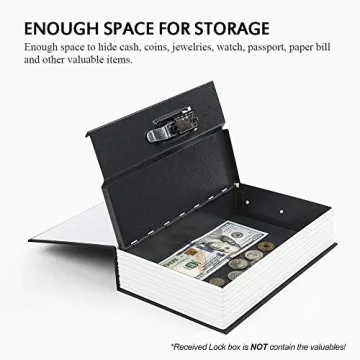 Diversion Book Safe with Combination Lock and Hidden Lock