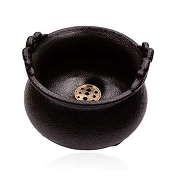 NatureMax Incense Holder Ceramic Burner Ash Catcher Cauldron Ceramic Ashtray (Incense Holders)