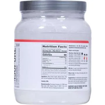 Isopure Clear Whey Isolate Protein Powder Infusions, Lactose Free, Gluten Free, Naturally Flavored, Mixed Berry, 20g Protein Per Serving, 14.1 Oz, 16 Servings