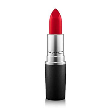 MAC Satin Lipstick MAC Red - Bold, Long-Lasting Color