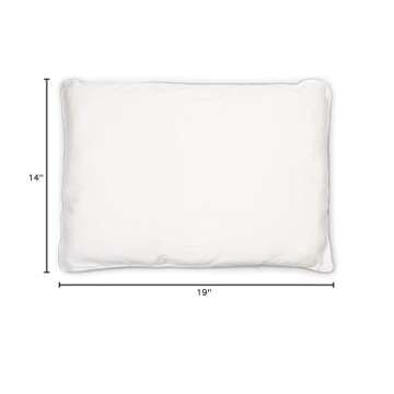 Woolino Toddler Pillow, Premium Breathable 100% Wool Fill & Cotton Cover Toddler Sleeping Pillow, Small Kids Travel Size, 14x19