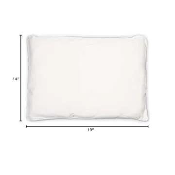 Woolino Toddler Pillow, Premium Breathable 100% Wool Fill & Cotton Cover Toddler Sleeping Pillow, Small Kids Travel Size, 14x19