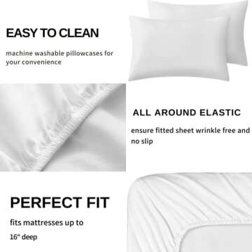 Kawaii Queen Sheet Set - Soft & Comfortable Heart Bedding