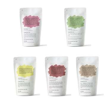 Pack of 5 Clays For Mask Making & Soap Making | Rose Clay, French Green Clay, Kaolin Clay, Moroccan Red Clay and Bentonite Clay | 8oz Each | Best Variety Pack For DIY Projects | By Yogi’s Gift ®