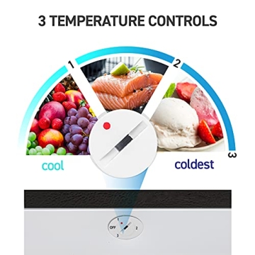 COMMERCIAL COOL 5 Cu Ft Upright Freezer with Reversible Door