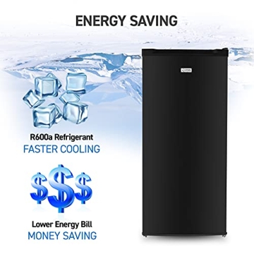 COMMERCIAL COOL 5 Cu Ft Upright Freezer with Reversible Door