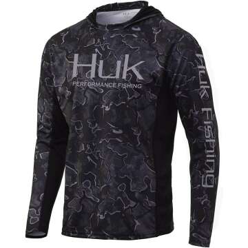 HUK Men's Icon X Camo Fishing Shirt with UPF 50+
