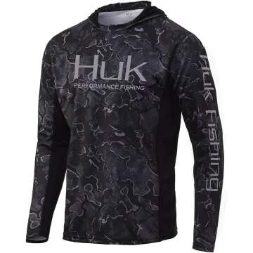 HUK Men's Icon X Camo Fishing Shirt with UPF 50+
