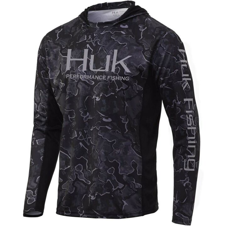 HUK Men's Icon X Camo Fishing Shirt with UPF 50+