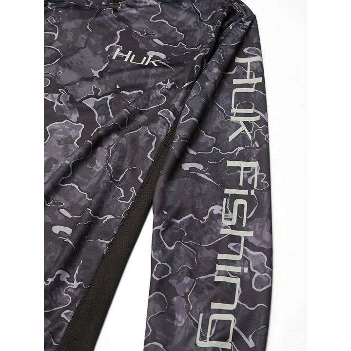 HUK Men's Icon X Camo Fishing Shirt with UPF 50+