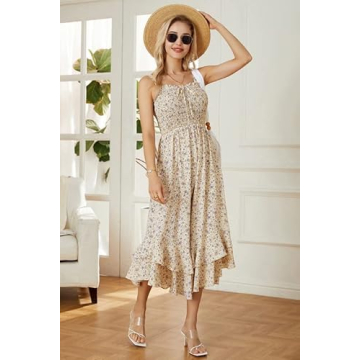 GRACE KARIN Women's Floral Maxi Dress for Summer Elegance