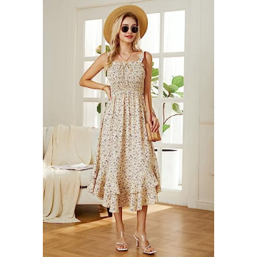 GRACE KARIN Women's Floral Maxi Dress for Summer Elegance