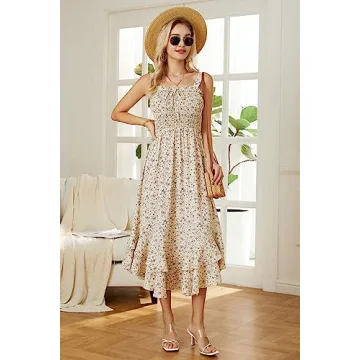 GRACE KARIN Women's Floral Maxi Dress for Summer Elegance