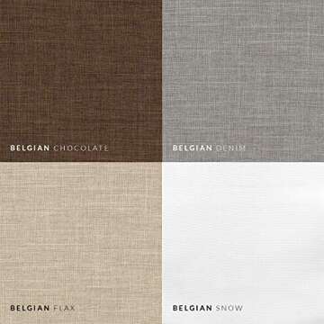 CHICOLOGY Roman Shades for Windows , Window Treatments , Roman Shades , Roman Window Shades , Room Darkening Shades , Window Shades , 23"W X 64"H , Belgian Flax (Privacy & Light Filtering)