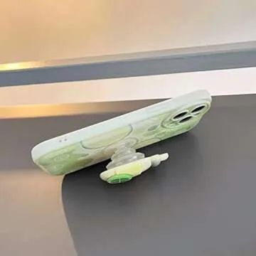 Lswrlixa Cute Stand Phone Case Compatible with iPhone 14 Pro Max Cover for iPhone 14 Pro Max Blue