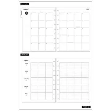 The Happy Planner Classic Sized 12 Month Teacher Planner - Fresh Start Teacher Theme - August 2021 - July 2022 - Teacher Layout - Monthly & Weekly Disc-Bound Pages - 8.75" x 9.75"
