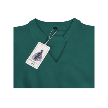 Mokayee Green Holiday Dress with Puff Sleeves for Women