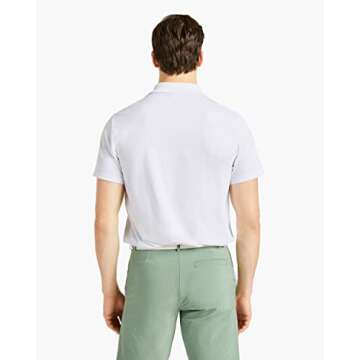 BRADY Men's Cotton Feel Polo, Glacier - Stylish and Comfortable