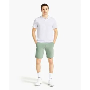 BRADY Men's Cotton Feel Polo, Glacier - Stylish and Comfortable