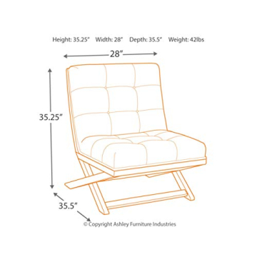 Ashley Mid-Century Modern Accent Chair for Small Spaces