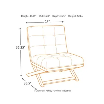 Ashley Mid-Century Modern Accent Chair for Small Spaces