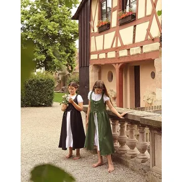 Scarlet Darkness Dress for Girls - Renaissance Costume