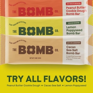 Blender Bomb Bar Lemon Poppyseed Superfood Snack Bar