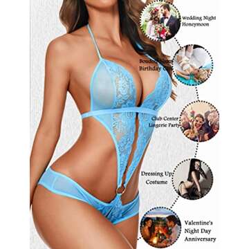 Avidlove Teddy Lingerie for Women Sexy Bodysuit One Piece Babydoll Lingerie