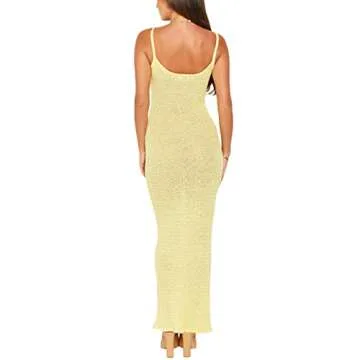 Stylish Women Bodycon Maxi Slip Dress for Summer Events