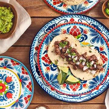 Zak Designs 12-Piece Melamine Dinnerware Set for 4