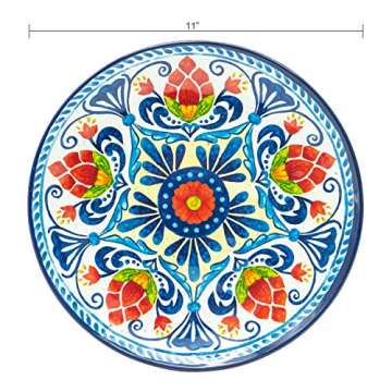 Zak Designs 12-Piece Melamine Dinnerware Set for 4