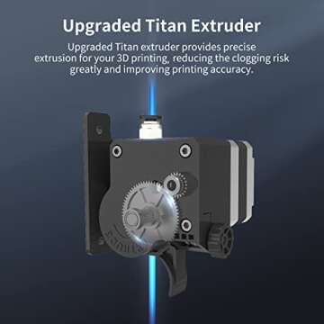 ANYCUBIC Mega S Upgrade FDM 3D Printer with Extruder and Suspended Filament Rack + Free Test PLA Filament, Works with TPU/PLA/ABS and 8.27''(L) x8.27''(W) x8.07''(H) Print Size