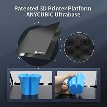 ANYCUBIC Mega S Upgrade FDM 3D Printer with Extruder and Suspended Filament Rack + Free Test PLA Filament, Works with TPU/PLA/ABS and 8.27''(L) x8.27''(W) x8.07''(H) Print Size