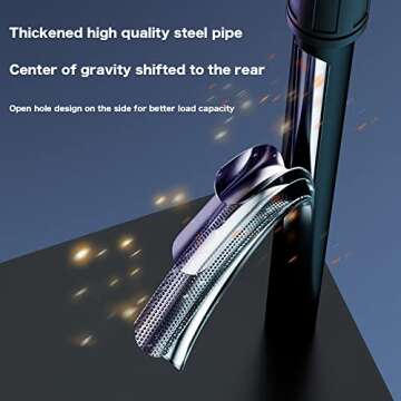 HVAYING Overhead Phone and Camera Mount Stand for YouTube Live Video Cooking Makeup and Crafts - Compatible with iPhone Logitech Webcam