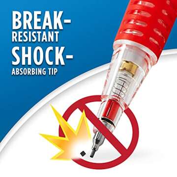 Paper Mate Clearpoint Mechanical Pencils 0.7mm, Break Resistant HB 2 Lead, School Supplies, Art Supplies, Drawing Supplies, Sketching Pencils, 2 Pencils Assorted Barrel Colors, 4 Count