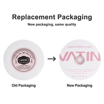 VATIN Pearl Pink Satin Ribbon 1-1/2" 25 Yards for Crafting