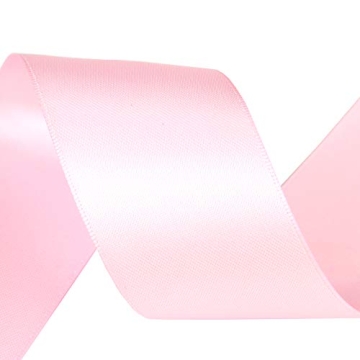 VATIN Pearl Pink Satin Ribbon 1-1/2" 25 Yards for Crafting