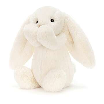 Jellycat Bashful Cream Bunny Stuffed Animal, Medium 12 inches | Rabbit and Bunny Plush Toy | Classic...