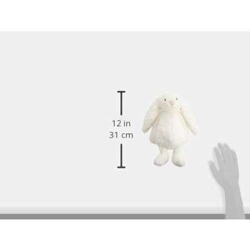 Jellycat Bashful Cream Bunny Stuffed Animal, Medium 12 inches | Rabbit and Bunny Plush Toy | Classic Children's Gift