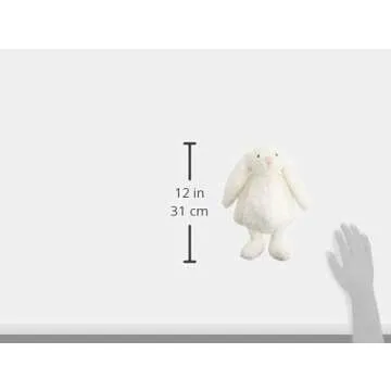 Jellycat Bashful Cream Bunny Stuffed Animal, Medium 12 inches | Rabbit and Bunny Plush Toy | Classic Children's Gift