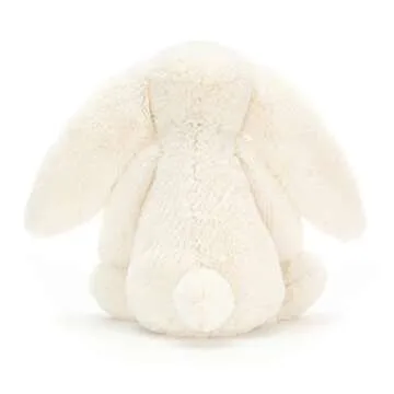 Jellycat Bashful Cream Bunny Stuffed Animal, Medium 12 inches | Rabbit and Bunny Plush Toy | Classic Children's Gift