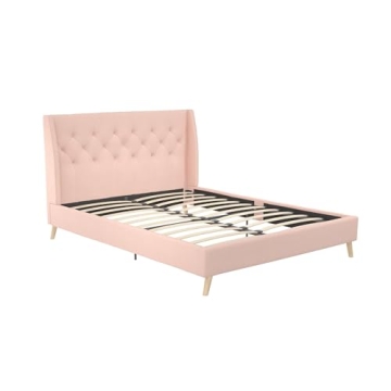 Stylish Novogratz Her Majesty Upholstered Bed Frame