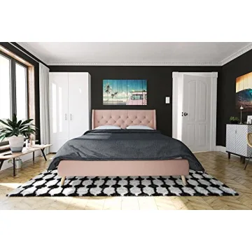 Stylish Novogratz Her Majesty Upholstered Bed Frame