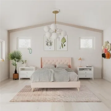 Stylish Novogratz Her Majesty Upholstered Bed Frame