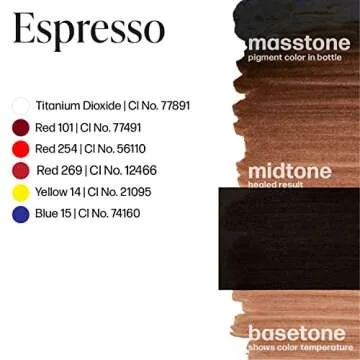 Perma Blend Espresso Brown Tattoo Ink - Microblading Ink for Permanent Makeup - Professional Brown Ink - Cool Medium/Dark Brown Permanent Pigment - Vegan (0.5 oz)