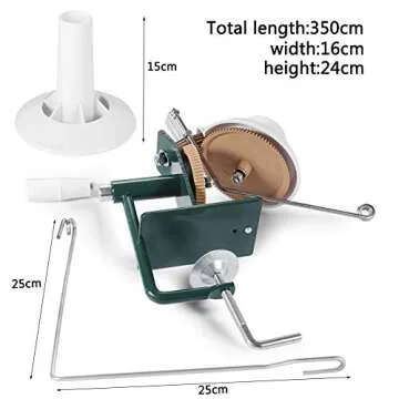 Durable Large Metal Yarn Winder for Effortless Crafting